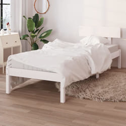 Vidaxl - Structure de lit moderne et minimale 90x200cm en bois Diverses couleurs disponibles Couleur : Blanc