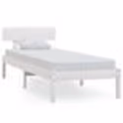 vidaXL Cadre de lit sans matelas blanc bois massif 100x200 cm - 100 x 200 cm