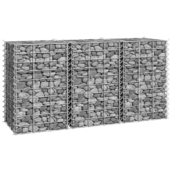 Lits surélevés en gabion vidaXL - 3 pcs - 30x30x50 cm
