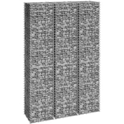 Vidaxl - Lits surélevés en gabion 3 pcs 30x30x150 cm Fer