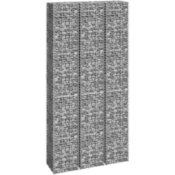 Vidaxl - Lits surélevés en gabion 3 pcs 30x30x200 cm Fer