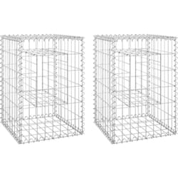 Vidaxl - Poteaux à panier de gabion 2 pcs 40x40x60 cm Fer