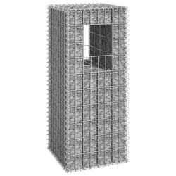 vidaXL Poteau à panier de gabion 40x40x100 cm Fer - TU
