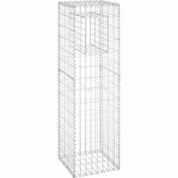 Ce poteau à panier de gabion vous offre un moyen simple et attrayant de décorer le jardin ou la terrasse. Fabriqué en fer rés ...