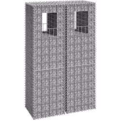 Cet ensemble de poteaux à panier de gabion vous offre un moyen simple et attrayant de décorer le jardin ou la terrasse. Fabri ...