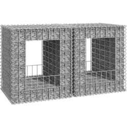 Poteaux à panier de gabion 2 pcs 50x50x60 cm Fer vidaXL