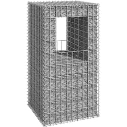 vidaXL Poteau à panier de gabion 50x50x100 cm Fer