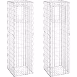 Cet ensemble de poteaux à panier de gabion vous offre un moyen simple et attrayant de décorer le jardin ou la terrasse. Fabri ...