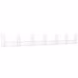 vidaXL Panier de gabion en forme de U avec 7 poteaux Fer 740x20x100 cm