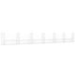 vidaXL Panier de gabion en forme de U avec 7 poteaux Fer 740x20x100 cm