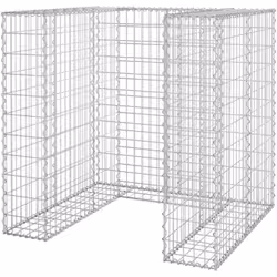 Ce panier en gabion est un excellent choix pour contenir vos poubelles dans votre jardin ou sur votre patio. Le gabion robust ...