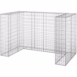 Ce panier en gabion est un excellent choix pour contenir vos poubelles dans votre jardin ou sur votre patio. Le gabion robust ...