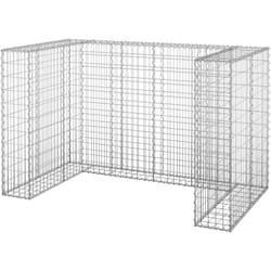 Vidaxl - Mur en gabion pour poubelles Acier galvanisé 180x100x110 cm