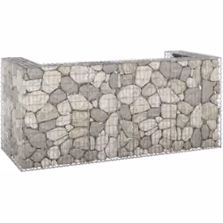 Ce panier en gabion est un excellent choix pour contenir vos poubelles dans votre jardin ou sur votre patio. Le gabion robust ...