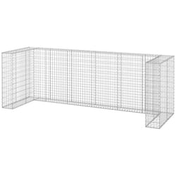 Vidaxl - Mur en gabion pour poubelles Acier galvanisé 325x100x110 cm