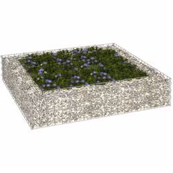 Ce lit surélevé à gabion vous permet de créer facilement une bordure sécurisée mais élégante pour un parterre de fleurs ou de ...
