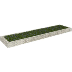 Vidaxl - Lit surélevé à gabion Acier galvanisé 400x100x20 cm
