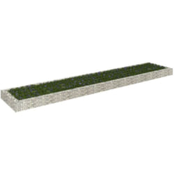 Vidaxl - Lit surélevé à gabion Acier galvanisé 500x100x20 cm