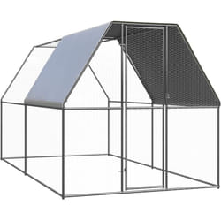 Poulailler d'extérieur 2x4x2 m Acier galvanisé Vidaxl