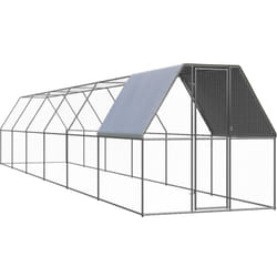 Vidaxl - Poulailler d'extérieur 2x12x2 m Acier galvanisé