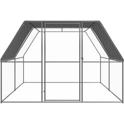 Poulailler d'extérieur 3x4x2 m Acier galvanisé Vidaxl