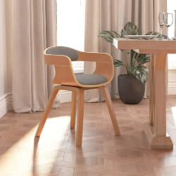 Vidaxl Chaise à manger - Taupe