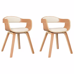 VidaXL 3092380, Simili-cuir, Bois, 110 kg, 490 mm, 510 mm, 700 mm, 38,5 cm
