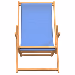 VidaXL 317697 chaise d'extérieur Terrace Siège rembourré Polyester, Teck Bleu