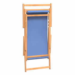 VidaXL 317697 chaise d'extérieur Terrace Siège rembourré Polyester, Teck Bleu - Vue supplémentaire 6