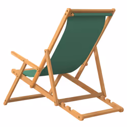 VidaXL 317699 chaise d'extérieur Terrace Siège rembourré Polyester, Teck Vert - Vue supplémentaire 5
