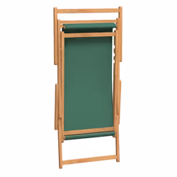 VidaXL 317699 chaise d'extérieur Terrace Siège rembourré Polyester, Teck Vert - Vue supplémentaire 6