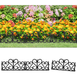 Vidaxl - Bordures de pelouse 17 pcs Noir 10 m pp