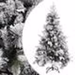 vidaXL Sapin de Noël à flocons de neige et pommes de pin 195 cm PVC/PE - TU
