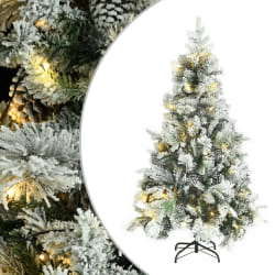 vidaXL Sapin de Noël pré-éclairé 195 cm