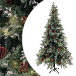 vidaXL Sapin Pommes de Pin LED 225 cm