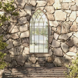 vidaXL Miroir de jardin Sable