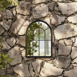 vidaXL Miroir Noir Extérieur 60x45 cm