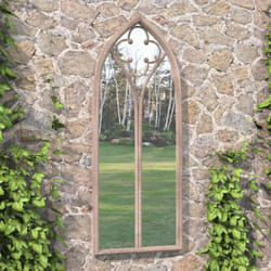 Vidaxl - Miroir de jardin Sable 70x30 cm Fer pour utilisation extérieure