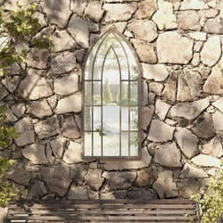 Vidaxl - Miroir de jardin Sable 100x45cm Fer pour utilisation extérieure