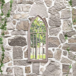 Vidaxl - Miroir de jardin Sable 70x30 cm Fer pour utilisation extérieure