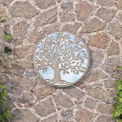 Le miroir rond de jardin sera un supplément original et attrayant à l'espace extérieur. Le cadre du miroir est en fer, ce qui ...