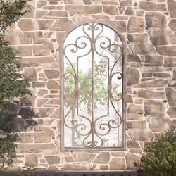 Le miroir de jardin sera un supplément original et attrayant à l'espace extérieur. Le miroir est fait de fer durable avec un  ...