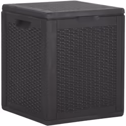 Cette boîte de rangement simple est une excellente solution pour désencombrer votre jardin, patio ou terrasse. Le coffre de r ...