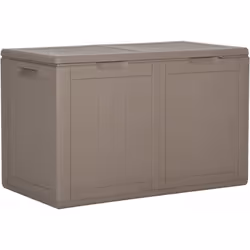 Cette boîte de rangement simple est une excellente solution pour désencombrer votre jardin, patio ou terrasse. Le coffre de r ...