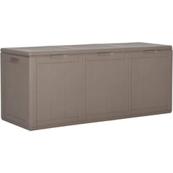 Vidaxl - Boîte de rangement de jardin 270 l Marron pp Rotin