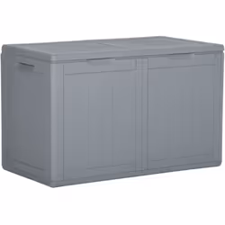 Cette boîte de rangement simple est une excellente solution pour désencombrer votre jardin, patio ou terrasse. Le coffre de r ...