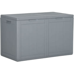 Vidaxl - Boîte de rangement de jardin 180 l Gris pp Rotin