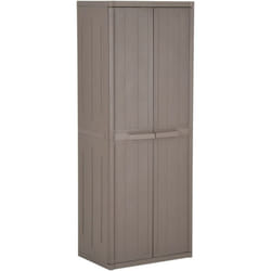 Vidaxl - Armoire de rangement jardin Marron 65x45x172 cm pp Aspect bois