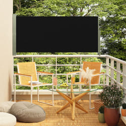Vidaxl - Auvent latéral rétractable de patio 160x300 cm Noir