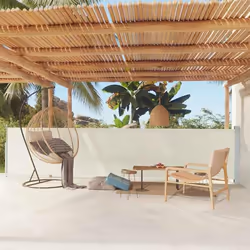 vidaXL Auvent latéral rétractable de patio 117x600 cm Crème - TU